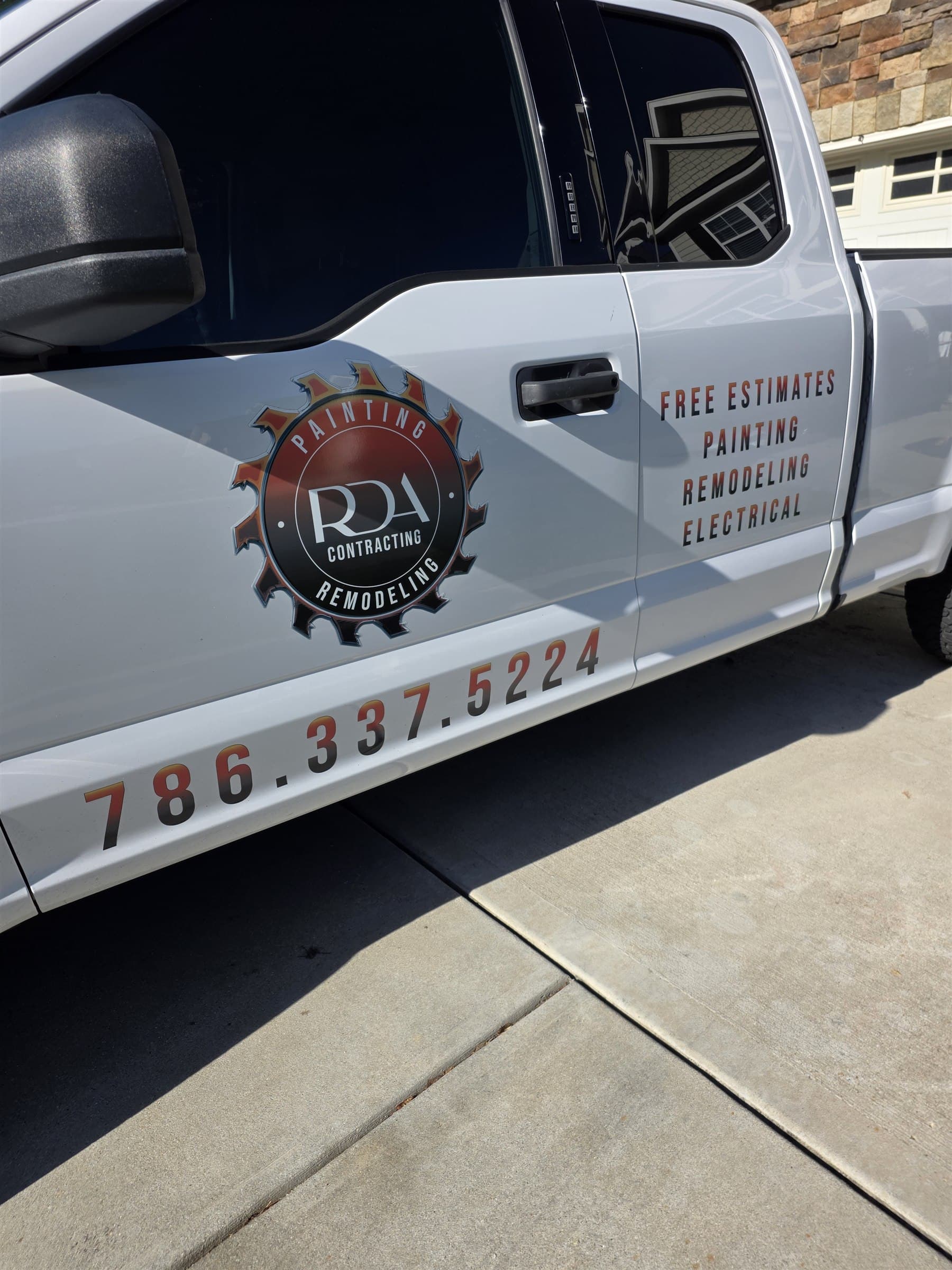 RDA Contracting work truck